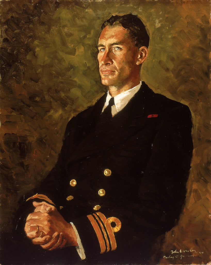 Detail of Lieutenant Commander Stephen Halden Beattie (1908-1975) by John Worsley