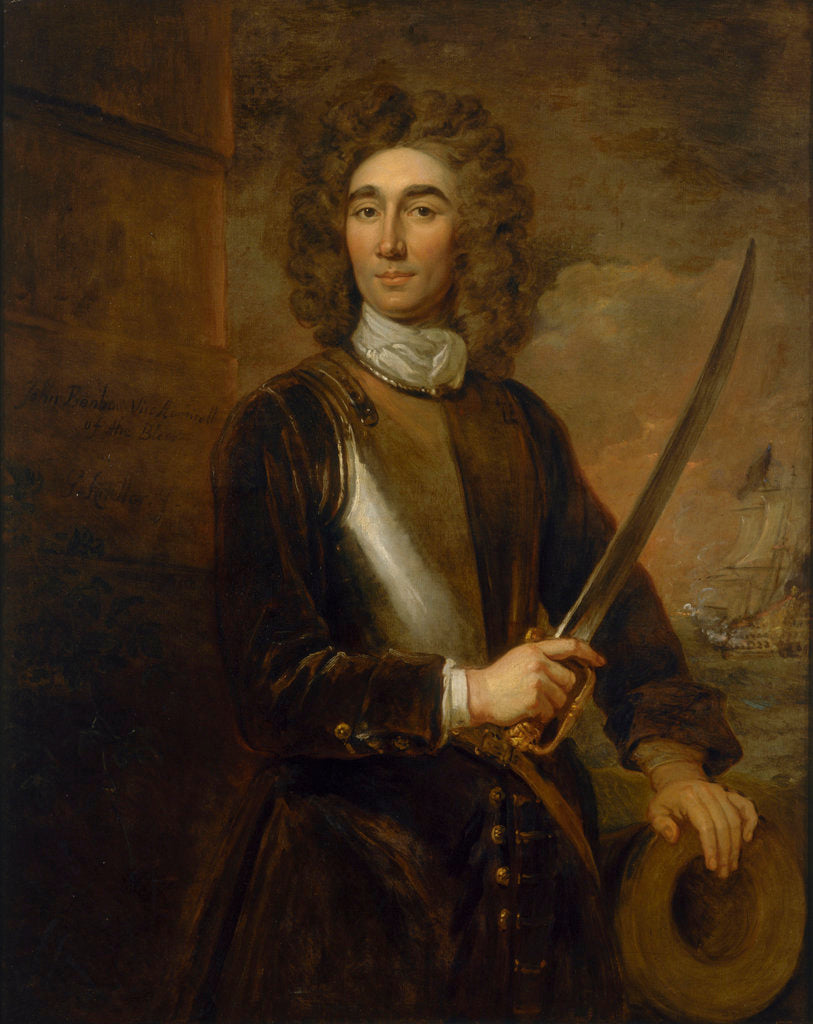 Detail of Vice-Admiral John Benbow (1653-1702) by Godfrey Kneller