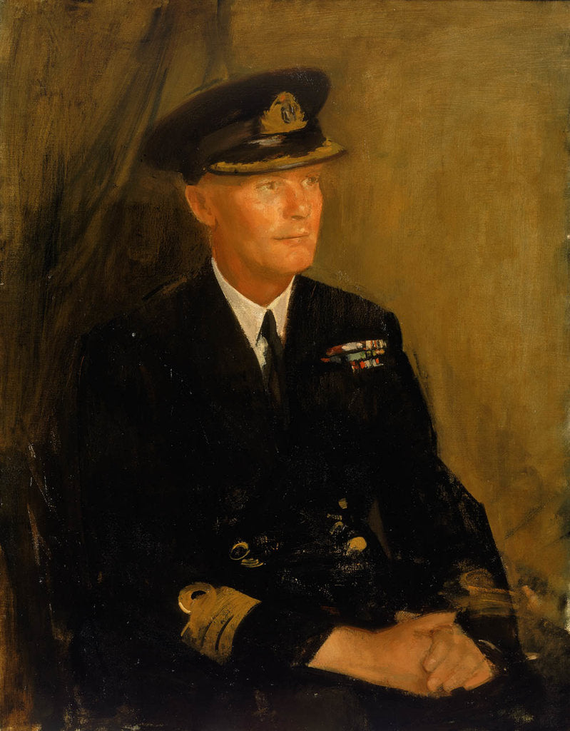 Detail of Captain Leslie W. A. Bennington (1912-1981) by Rodrigo Moynihan