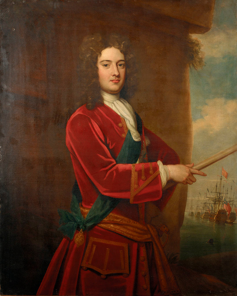 Detail of Admiral James Berkeley, 3rd Earl of Berkeley (1680-1736) by Godfrey Kneller