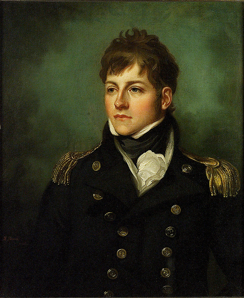 Detail of Captain George Miller Bligh (circa 1780-1834) by Mather Brown