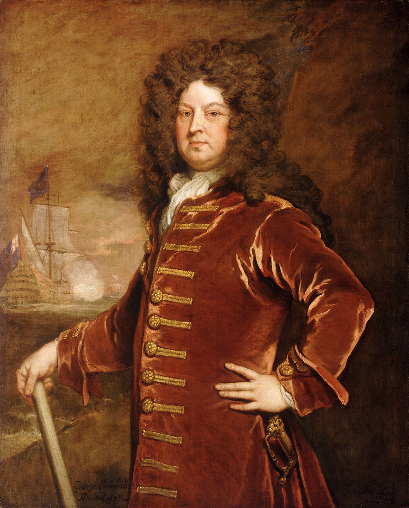 Detail of Admiral George Churchill (1654-1710) by Godfrey Kneller