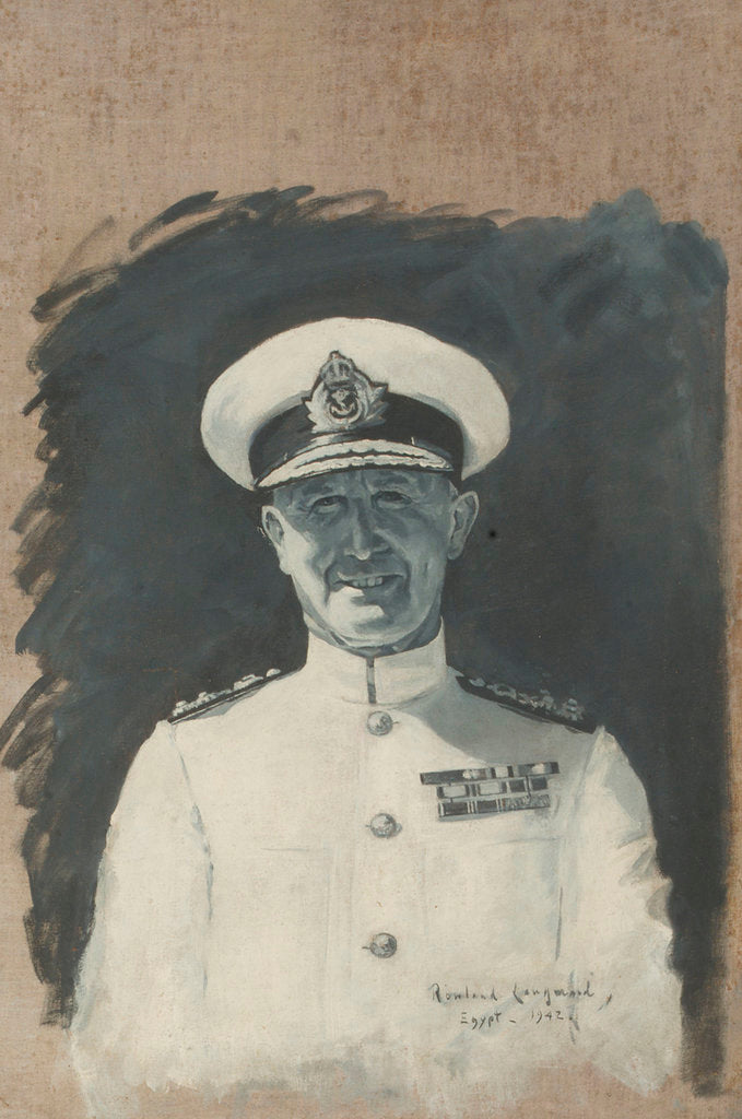 Detail of Admiral Andrew Brown Cunningham (1883-1963) by Rowland John Robb Langmaid