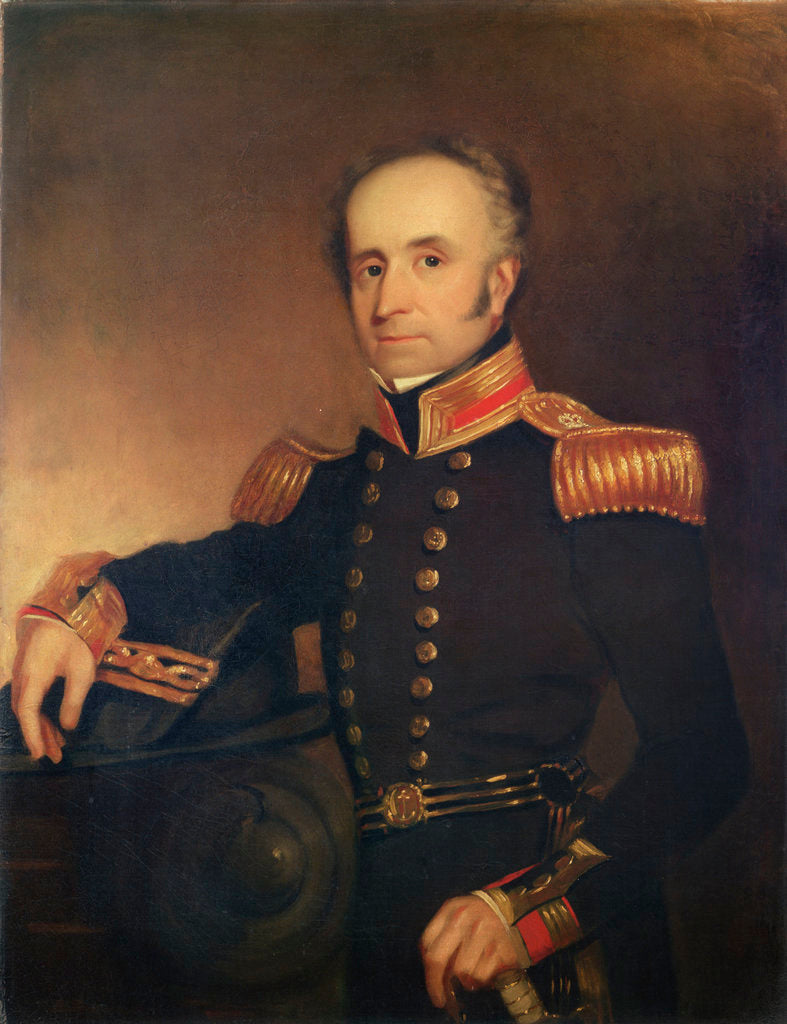 Detail of Captain Thomas Dickinson (1786-1854) by Henry William Pickersgill