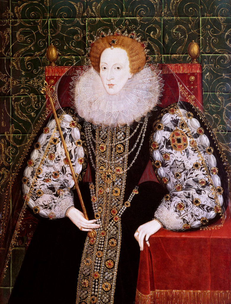 Detail of Elizabeth I (1533-1603) by British School