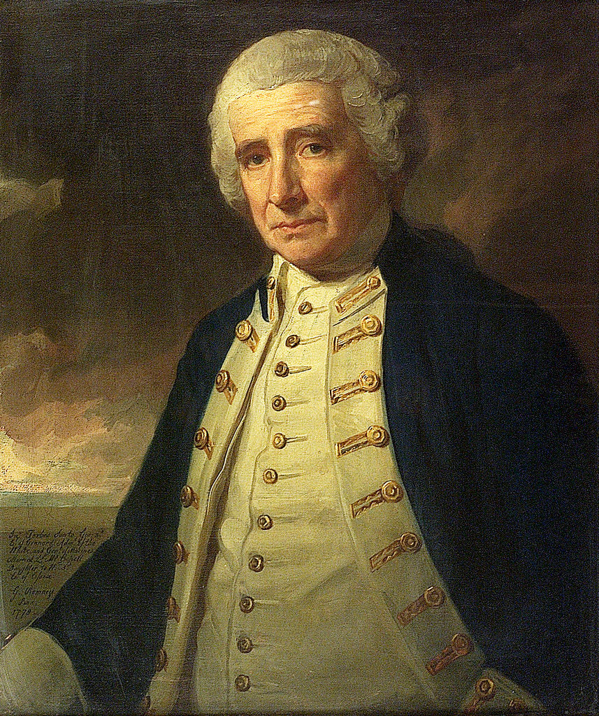 Detail of Admiral John Forbes (1714-1796) by George Romney
