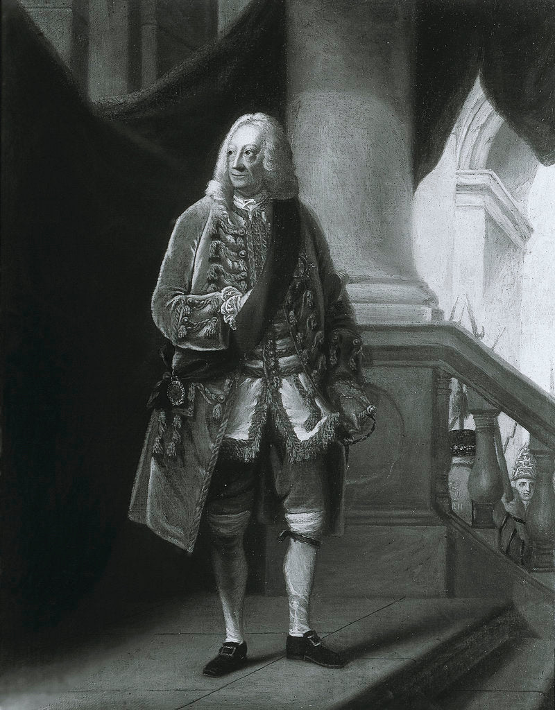 Detail of George II (1683-1760) by Robert Edge Pine