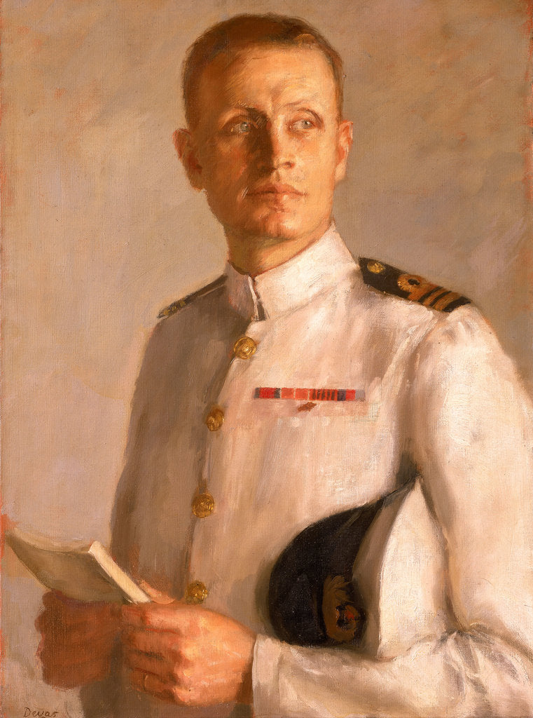 Detail of Rear-Admiral M. C. Morgan-Giles (b. 1914) by Anthony Devas