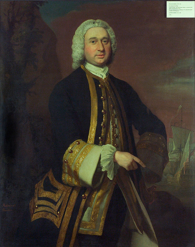 Detail of Captain William Gordon (circa 1709-1768) by Joseph Highmore