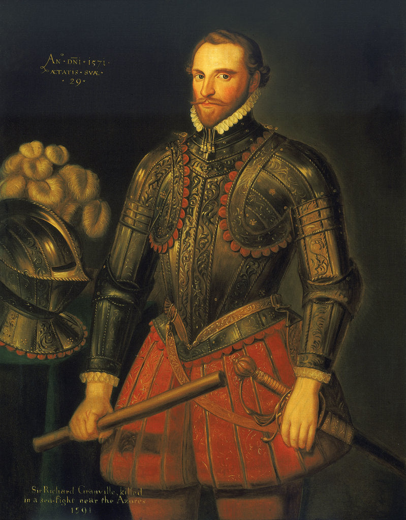 Detail of Sir Richard Grenville (1541?-1591) by British School