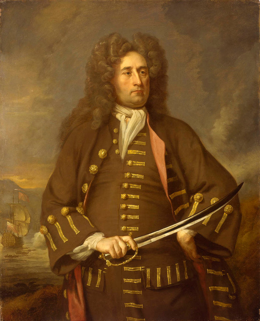 Detail of Vice-Admiral Sir Thomas Hopson (1642-1717) by Michael Dahl