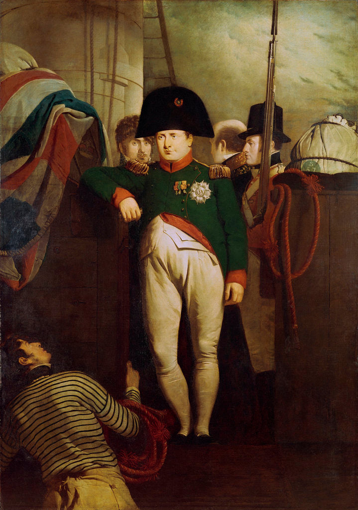 Detail of Napoleon Bonaparte on board the 'Bellerophon' in Plymouth Sound by Charles Lock Eastlake
