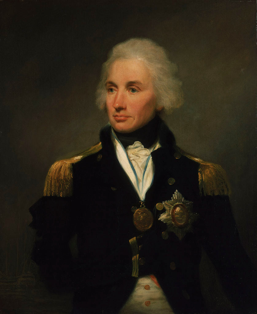 Detail of Vice-Admiral Horatio Nelson, 1st Viscount Nelson (1758-1805) by Lemuel Francis Abbott