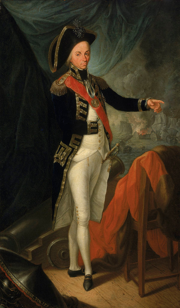 Detail of Rear-Admiral Horatio Nelson, 1st Baron Nelson of the Nile, (1758-1805) by Leonardo Guzzardi
