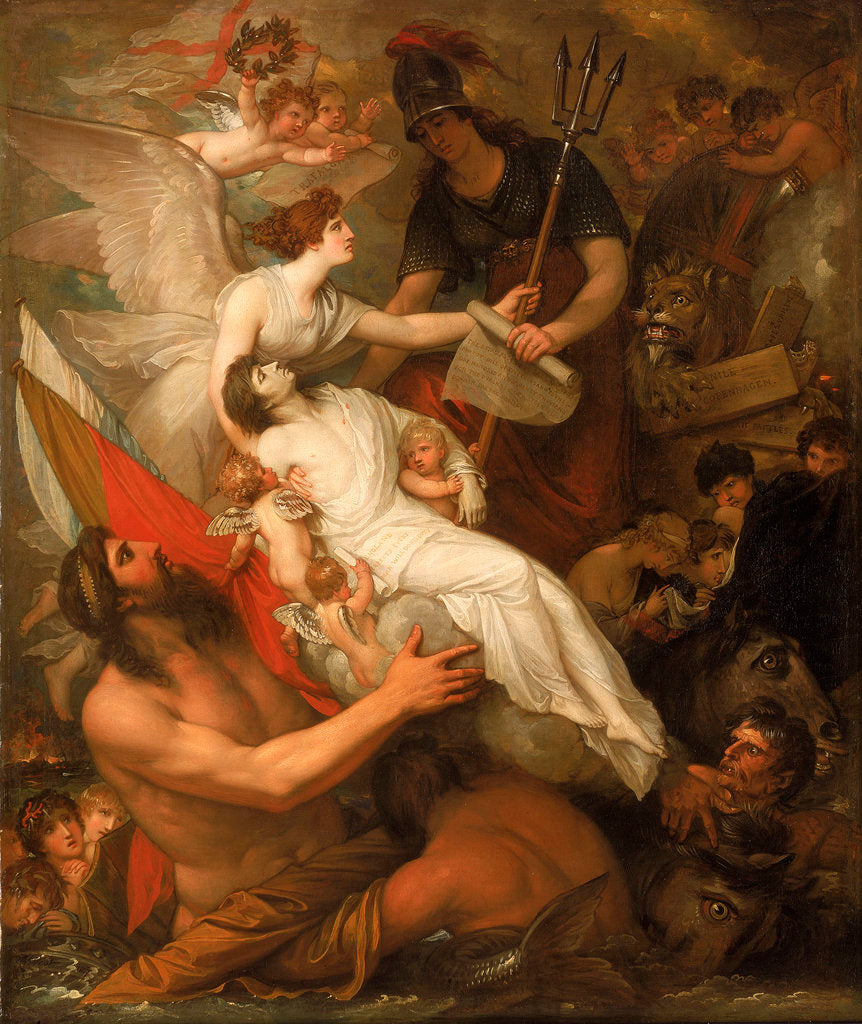 Detail of The immortality of Nelson by Benjamin West