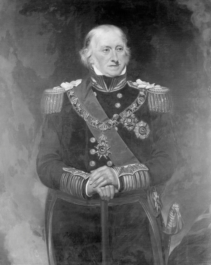 Detail of Admiral Sir Edward Campbell Owen (1771-1849) by Henry William Pickersgill