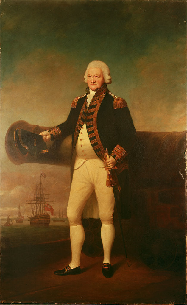 Detail of Admiral Sir Peter Parker (1721-1811) by Lemuel Francis Abbott