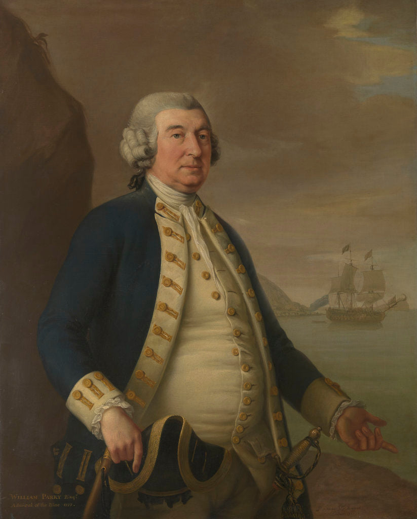 Detail of Admiral William Parry (1705-1779) by John Francis Rigaud