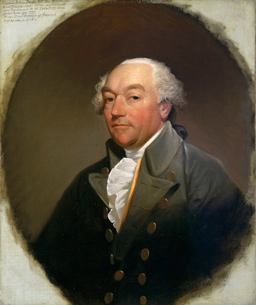 Detail of Captain William Locker (1731-1800) by Gilbert Stuart