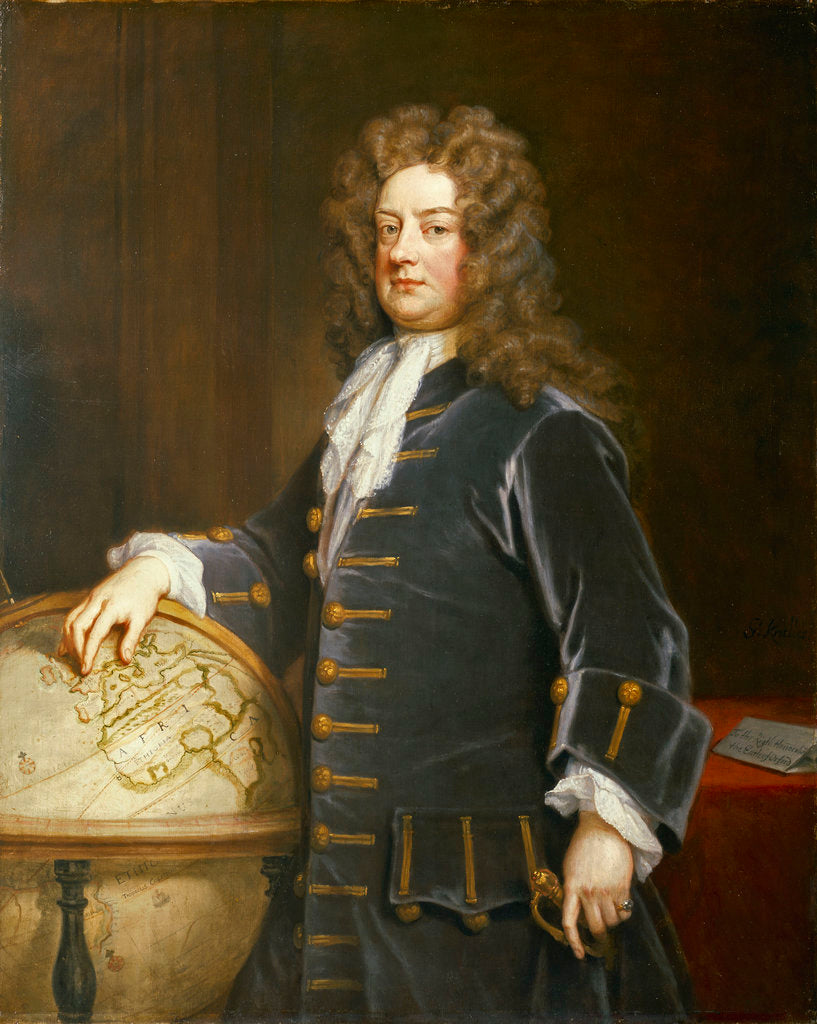 Detail of Admiral Edward Russell, 1st Earl of Orford (1653-1727) by Godfrey Kneller