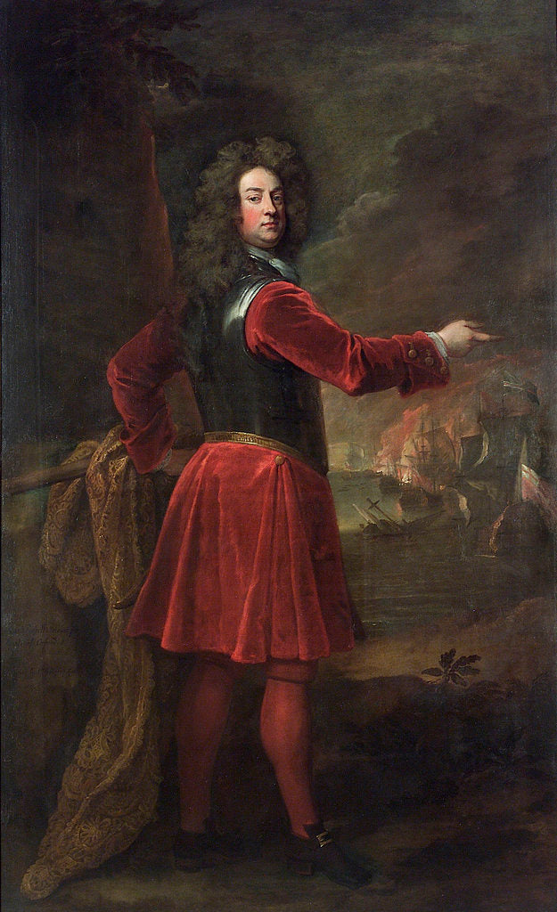 Detail of Admiral Edward Russell, 1st Earl of Orford (1653-1727) by Godfrey Kneller