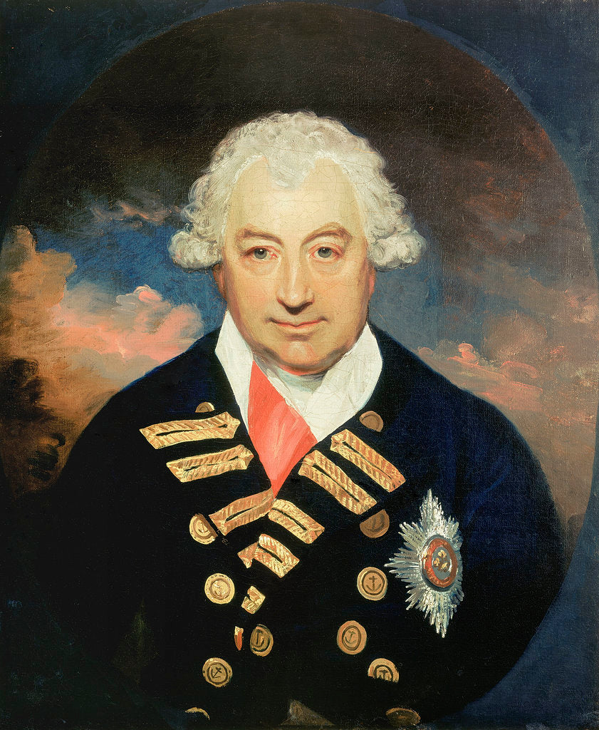 Detail of Rear-Admiral Sir John Jervis, 1st Earl of St Vincent (1735-1823) by William Beechey