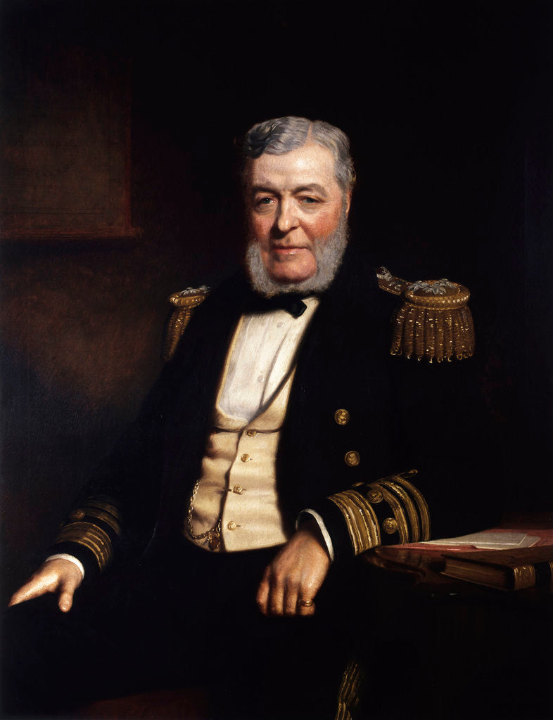 Detail of Admiral John Lort Stokes (1812-1885) by Stephen Pearce