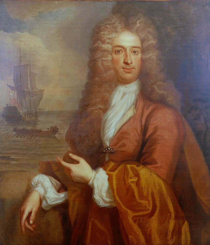 Detail of Portrait of a naval officer by unknown