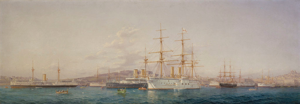 Detail of HMS 'Alexandra' at Malta by G. Gianni