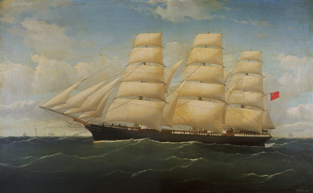 Detail of The ship 'Barossa' by F. Tudgay