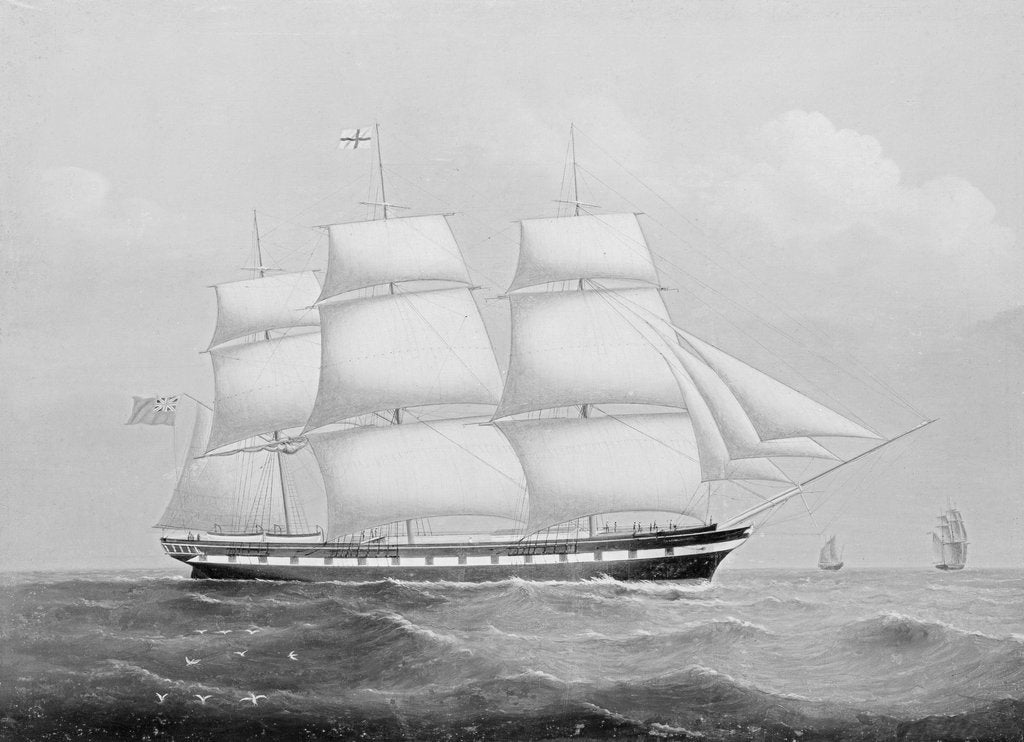 Detail of The ship 'Ellenborough' by unknown