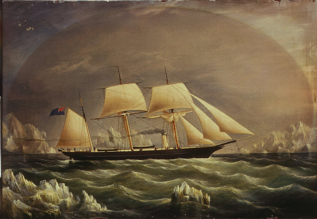 Detail of The yacht 'Fox' by unknown