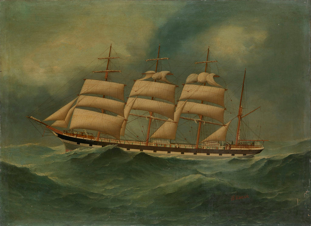 Detail of The ship Glencairn by W. Edgar