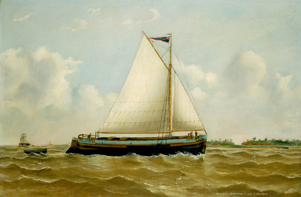 Detail of The Humber sloop 'Harry' by Reuben Chappell