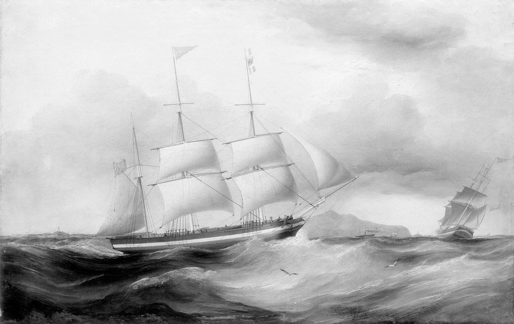 Detail of The barque 'Helvellin' (1826) by Samuel Walters