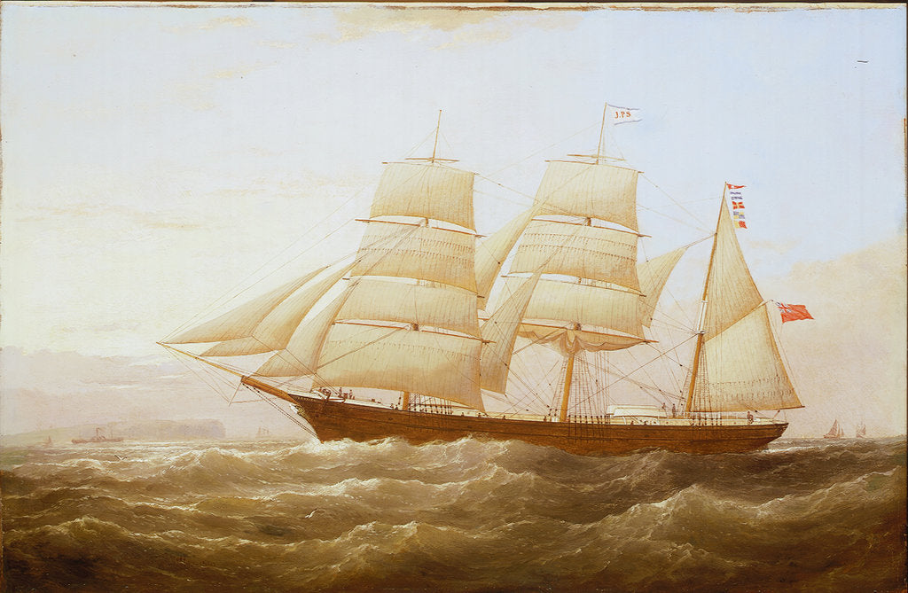 Detail of The barque 'J P Smith' by Samuel Walters