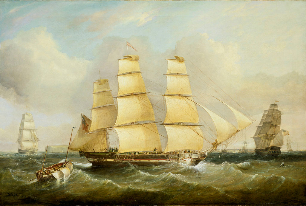 Detail of The ship 'Morley' and other vessels by William Adolphus Knell