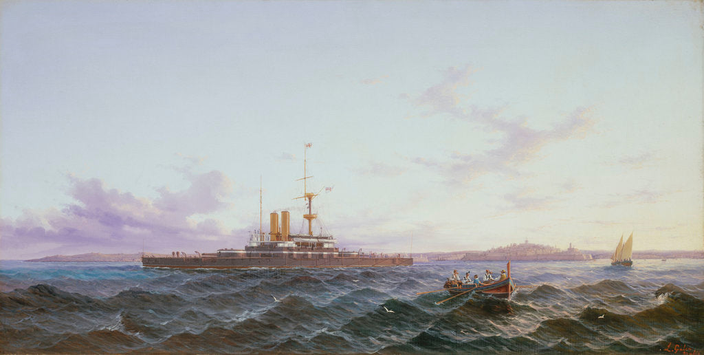 Detail of HMS 'Trafalgar' by Luigi Galea