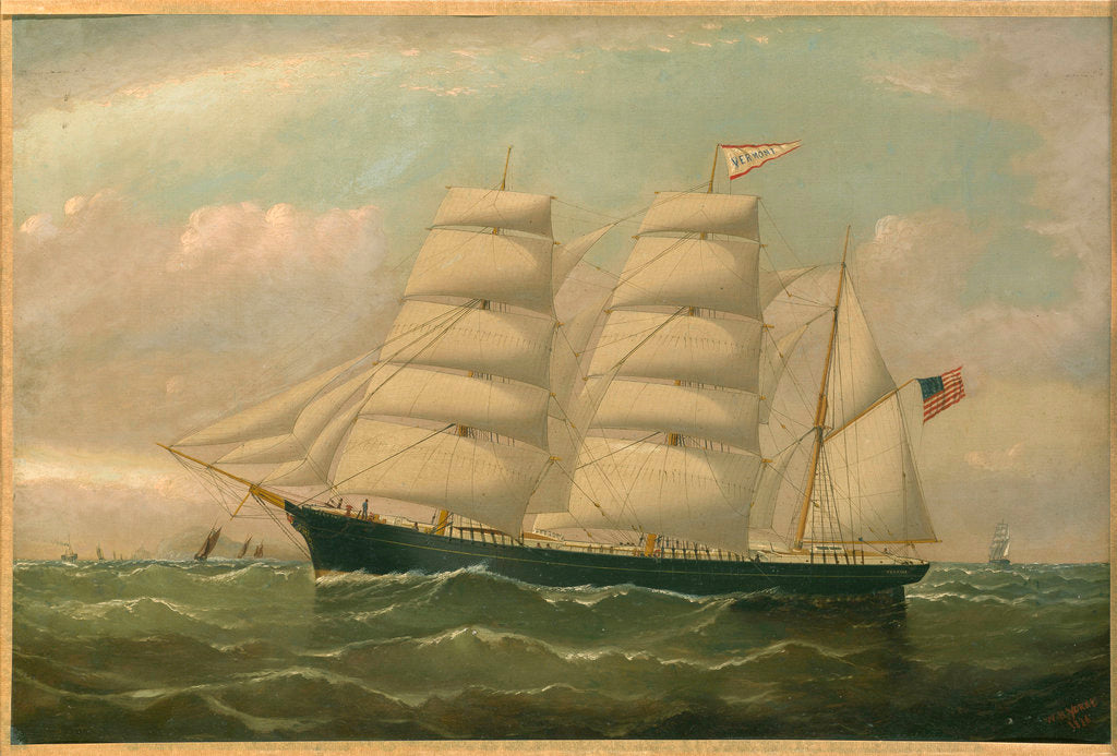 Detail of The clipper 'Vermont' by William Horde Yorke