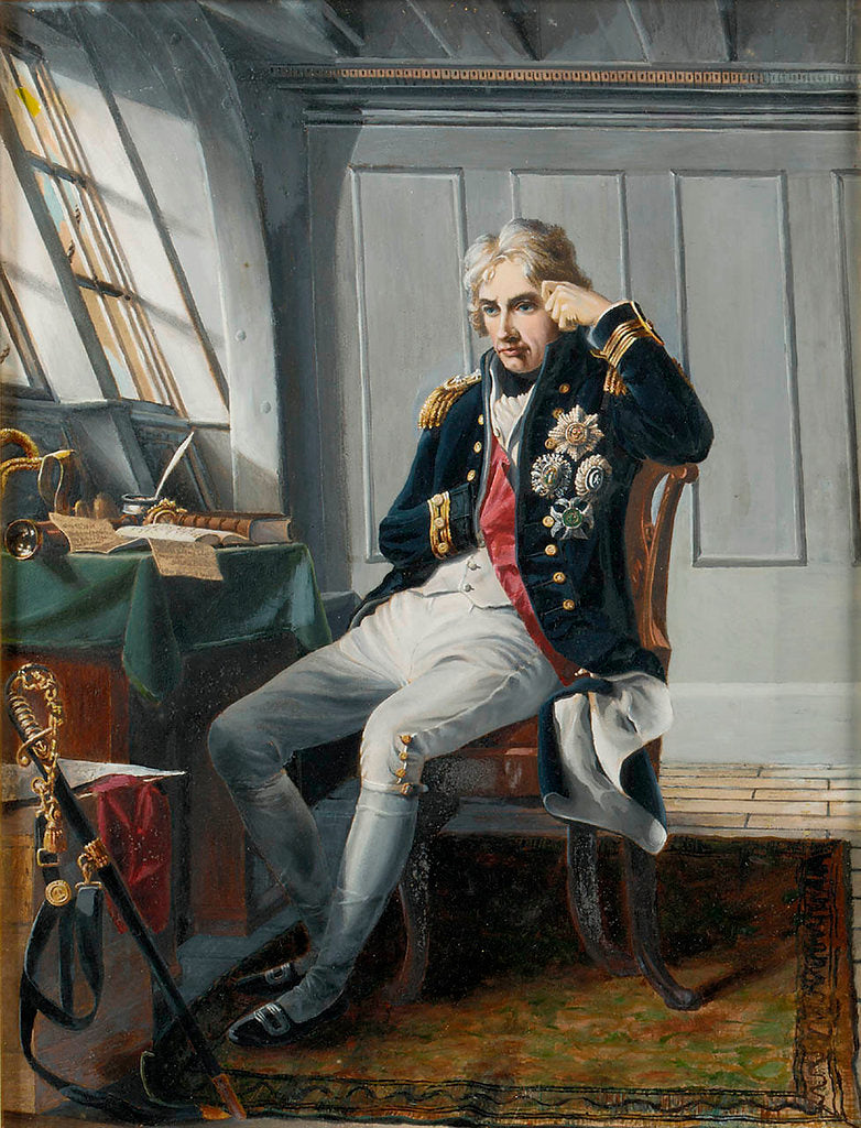 Detail of Viscount Horatio Nelson before the Battle of Trafalgar by George Lucy Good