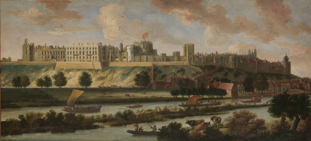 Detail of Windsor Castle by Johannes Vorsterman