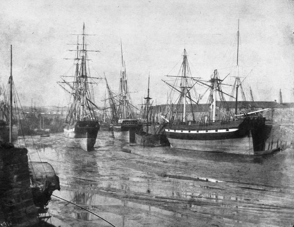 Detail of Shipping at low tide, Swansea by unknown