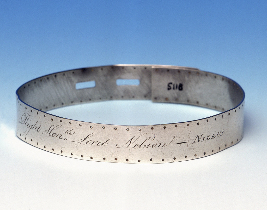 Detail of Dog collar worn by Nelson's dog Nileus by Joseph Heriot