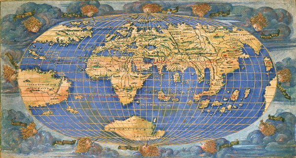 Planisphere world map by Francesco Rosselli, around 1508 posters ...