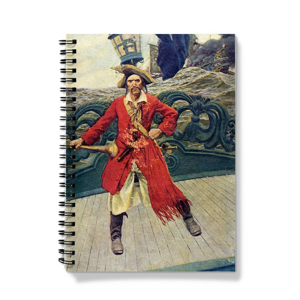 Pirate captain on deck Notebook