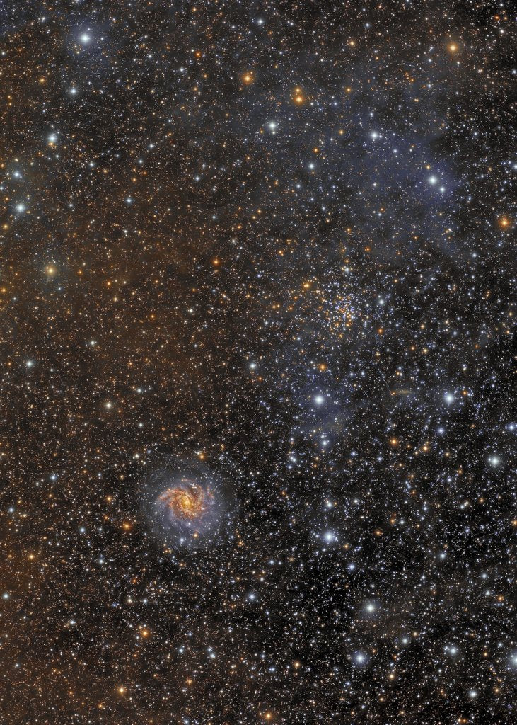 Detail of Fireworks Galaxy NGC6939-SN 2017EAW by César Blanco González
