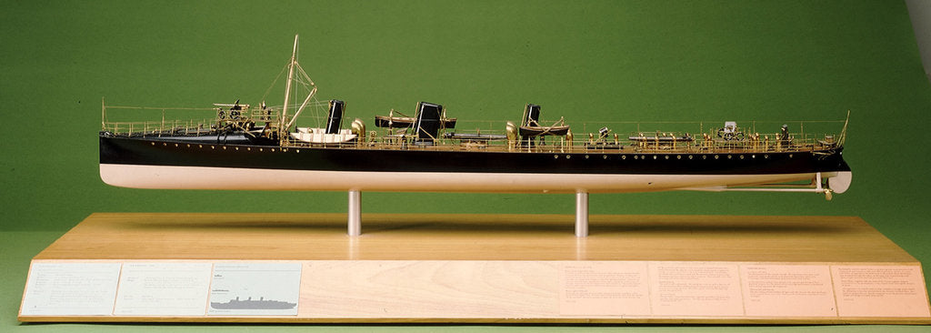 Detail of HMS 'Whiting', port broadside by Unknown