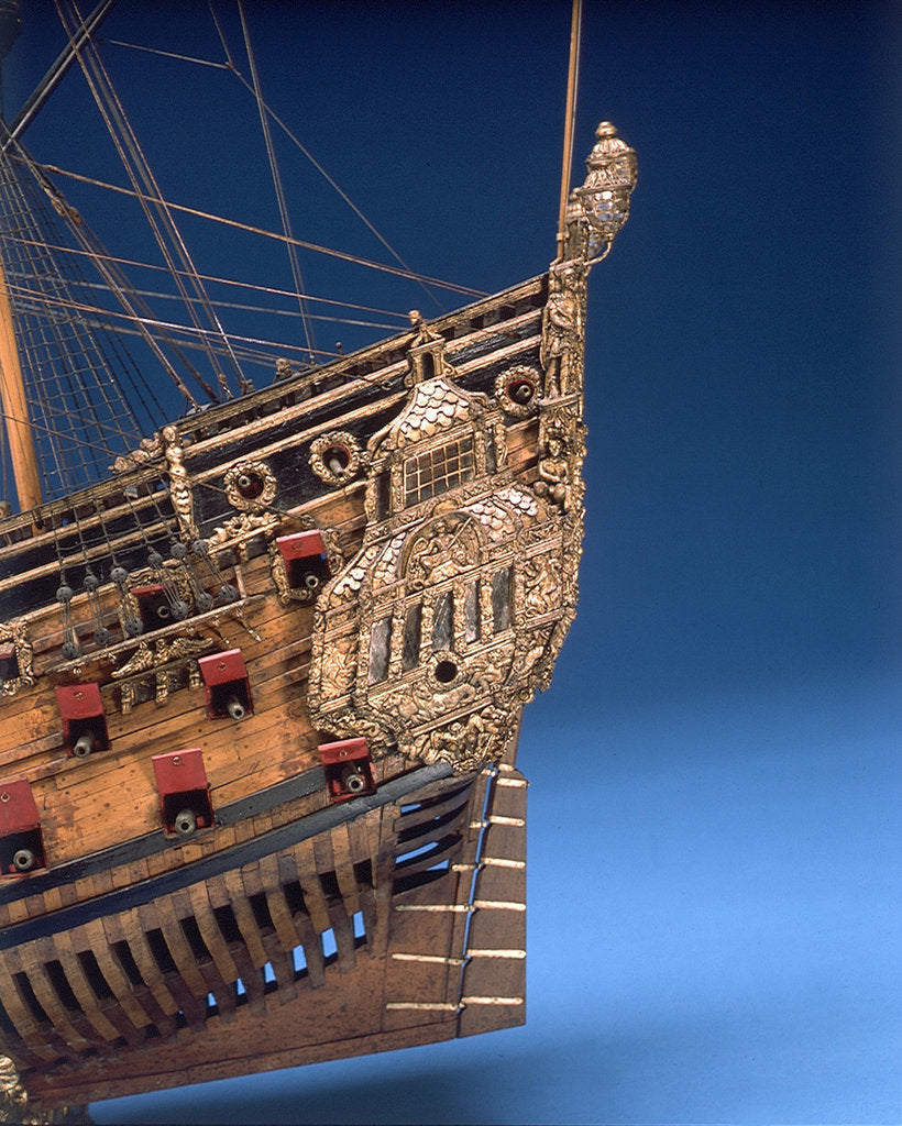 Detail of 'Naseby', 80-86 guns by Robert Spence
