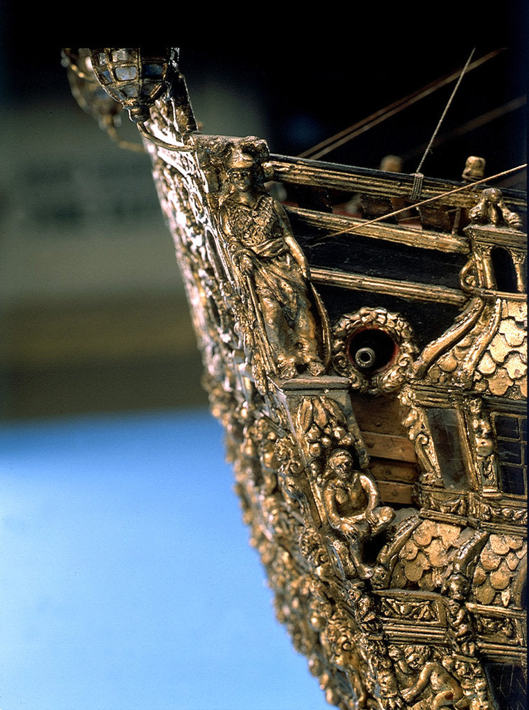 Detail of 'Naseby', 80-86 guns by Robert Spence