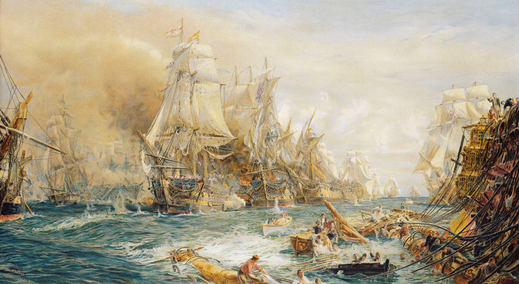 Detail of Trafalgar, 2.30 PM by William Lionel Wyllie